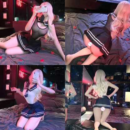 Sexy Sheer Uniform Halloween Costume - Image 7