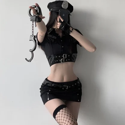 Sexy Police Uniform Halloween Costume - Image 2