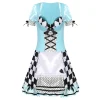 Checkered Dress Halloween Costume - Image 3
