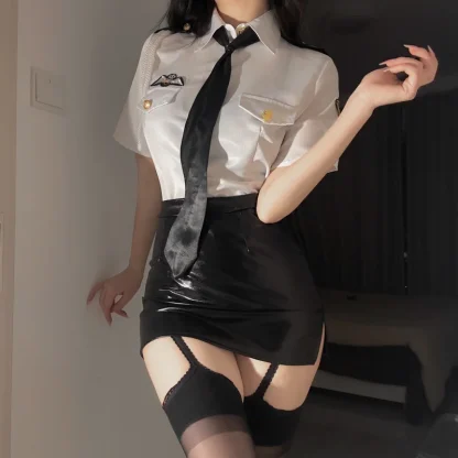 Sexy Female Cop Halloween Costume - Image 7
