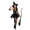 Black Gothic Witch Halloween Costume - Image 3