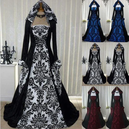 Witch Gothic Dress Halloween Costume - Image 13